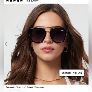 QUAY Sweet Dreams black and gold sunglasses